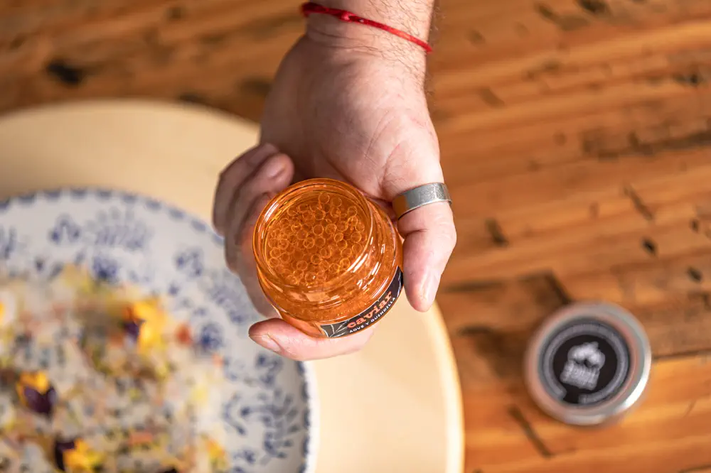 Caviar d'oove i pesteta